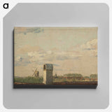 View from a Window in Toldbodvej Looking Towards the Citadel in Copenhagen - クリステン ケプケ Canvas.