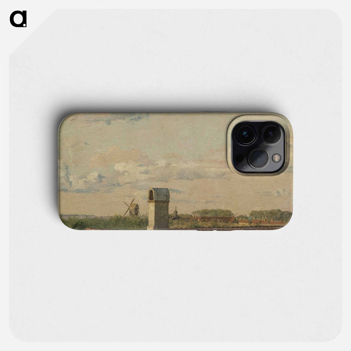 View from a Window in Toldbodvej Looking Towards the Citadel in Copenhagen - クリステン ケプケ Phone Case.