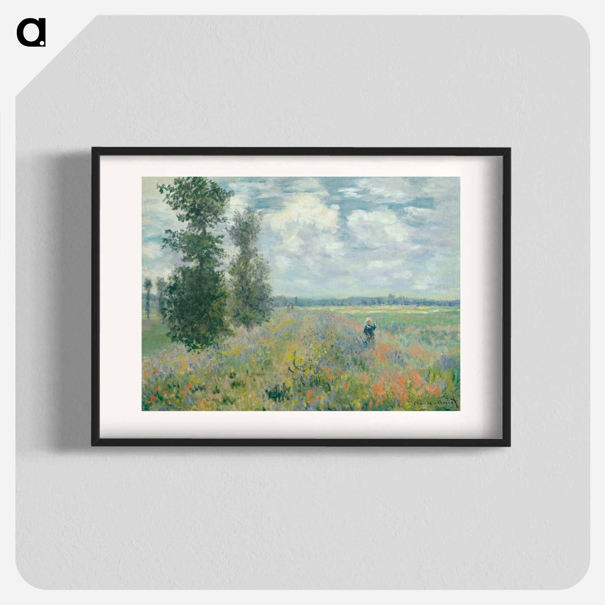 Poppy Fields near Argenteuil - Claude Monet Poster.