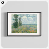 Poppy Fields near Argenteuil - Claude Monet Poster.