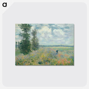 アートポストカード-Poppy Fields near Argenteuil - クロード モネ Postcard.