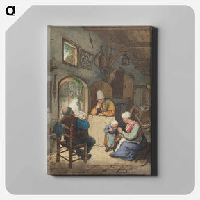 アートパネル-Krantlezer in interieur
 - コルネリス プロース ファン アムステル Canvas.