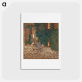 アートポストカード-Repast in a Garden - エドゥアール ヴュイヤール Postcard.