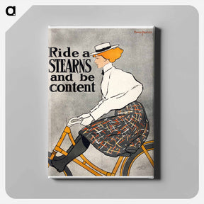 アートパネル-Ride a Stearns and be content - エドワード ペンフィールド Canvas.