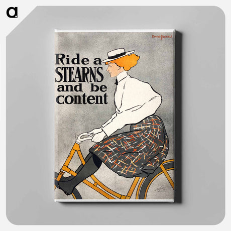 アートパネル-Ride a Stearns and be content - エドワード ペンフィールド Canvas.