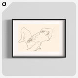 Reclining Nude by Egon Schiele - エゴン シーレ Poster.