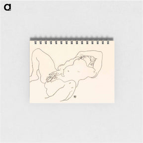 アートメモ帳-Reclining Nude by Egon Schiele - エゴン シーレ Memo.