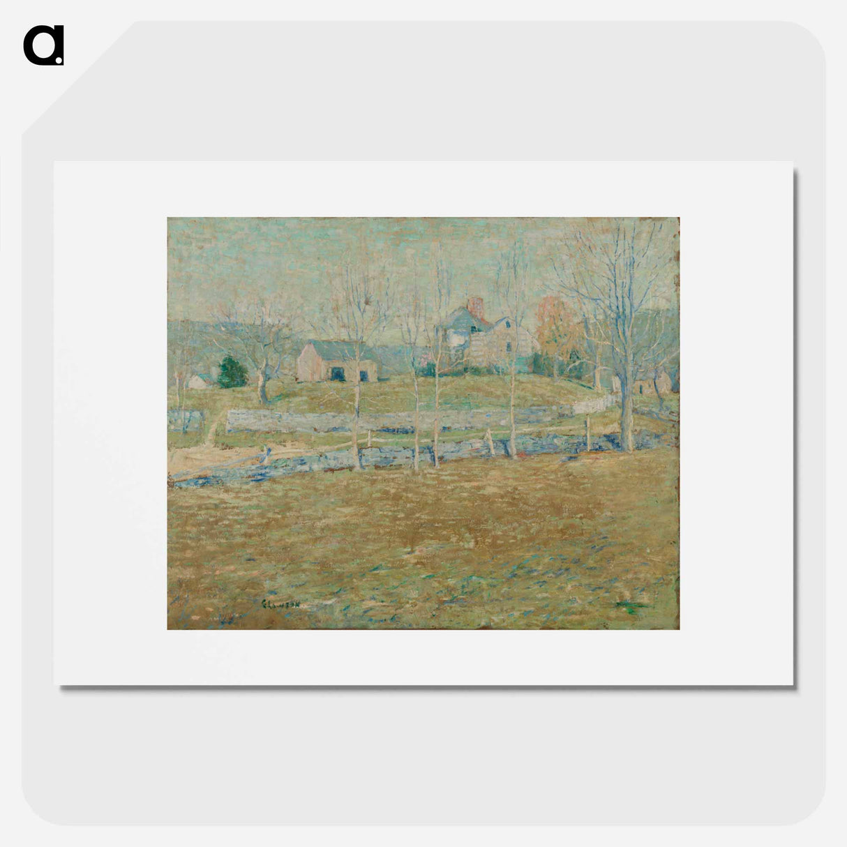 An Abandoned Farm - アーネスト ローソン Poster.