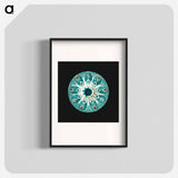 Colorful vintage tunicate marine life illustration - エルンスト ヘッケル Poster.