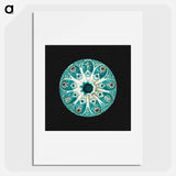 Colorful vintage tunicate marine life illustration - エルンスト ヘッケル Poster.