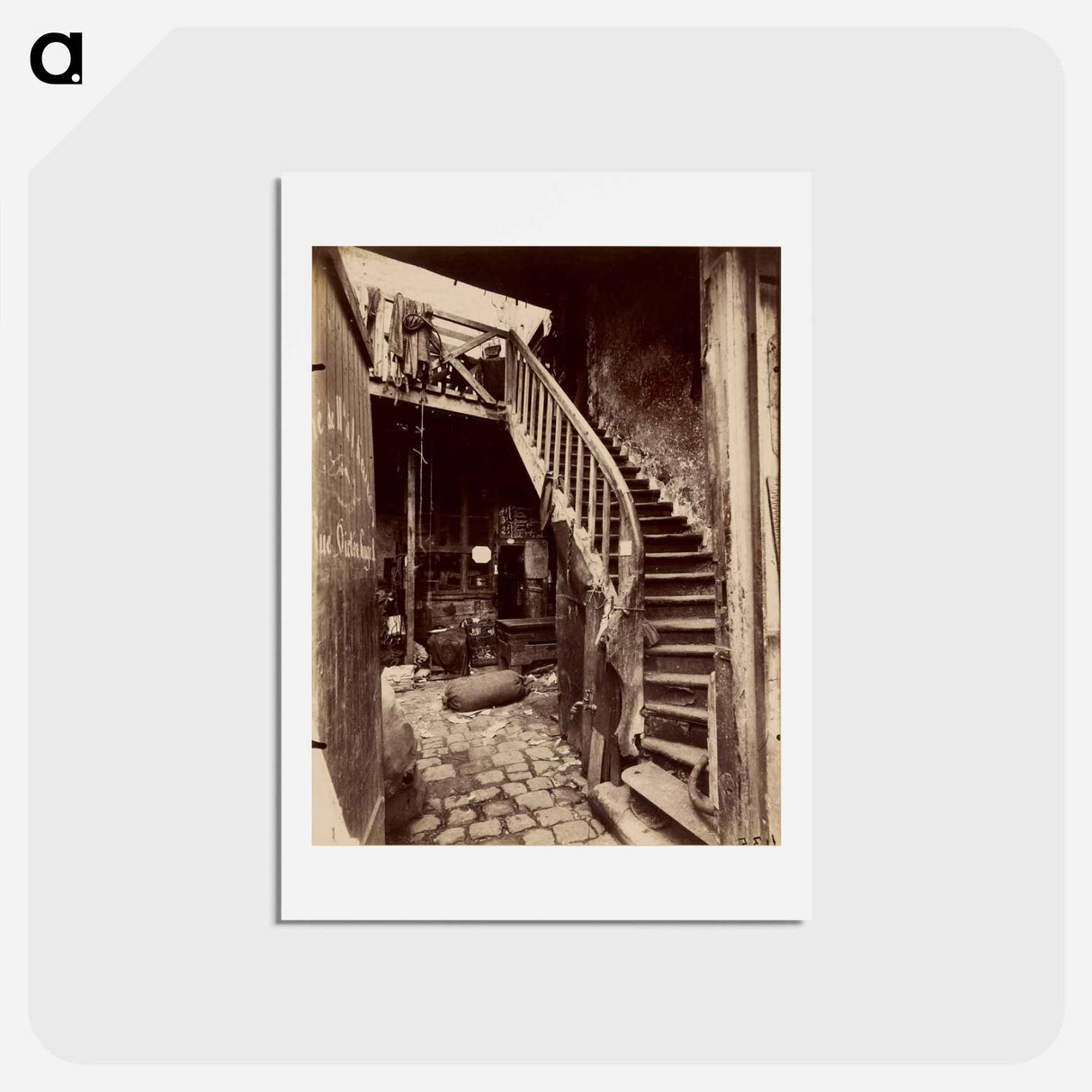 アートポストカード-Cité Trebert, Porte d'Asnieres
 - ウジェーヌ アジェ Postcard.