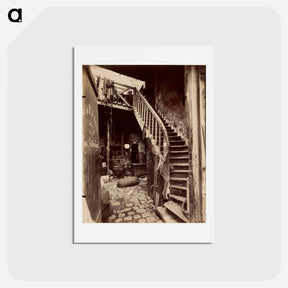 アートポストカード-Cité Trebert, Porte d'Asnieres
 - ウジェーヌ アジェ Postcard.