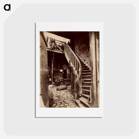 アートポストカード-Cité Trebert, Porte d'Asnieres
 - ウジェーヌ アジェ Postcard.