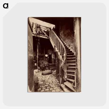 アートポストカード-Cité Trebert, Porte d'Asnieres
 - ウジェーヌ アジェ Postcard.