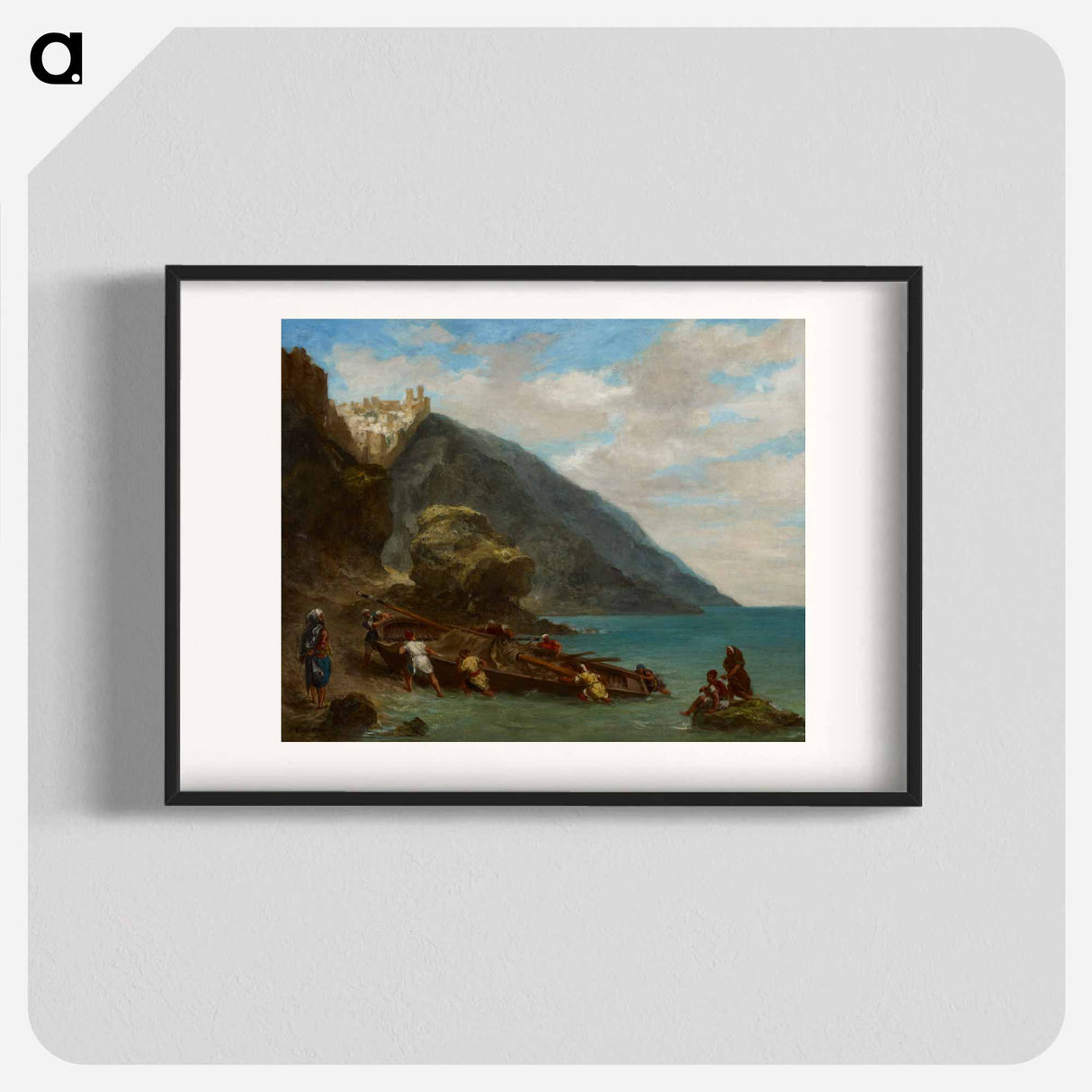 View of Tangier from the Seashore - ウジェーヌ ドラクロワ Poster.