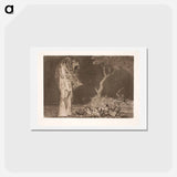アートポストカード-The Foolish Fear - フランシスコ デ ゴヤ Postcard.