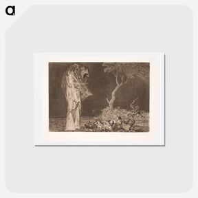 アートポストカード-The Foolish Fear - フランシスコ デ ゴヤ Postcard.