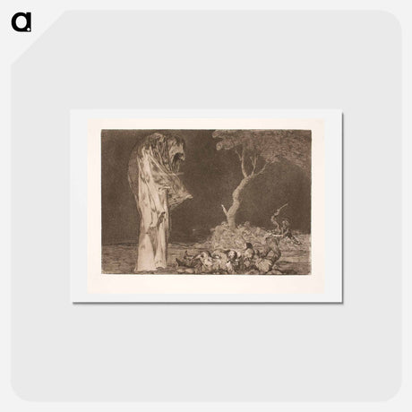 アートポストカード-The Foolish Fear - フランシスコ デ ゴヤ Postcard.