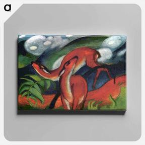 アートパネル-Red Deer II - フランツ マルク Canvas.