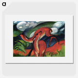 Red Deer II - Franz Marc Poster.