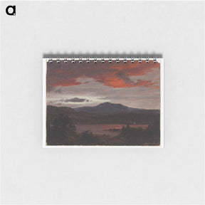 アートメモ帳-Turner Pond with Pomola Peak and Baxter Peak, Maine - フレデリック エドウィン チャーチ Memo.