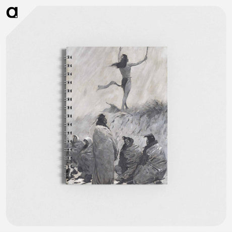 アートメモ帳-The Fire Eater Raised His Arms to the Thunder Bird
 - フレデリック レミントン Memo.