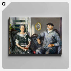 アートパネル-Mr. and Mrs. Phillip Wase - ジョージ ベローズ Canvas.