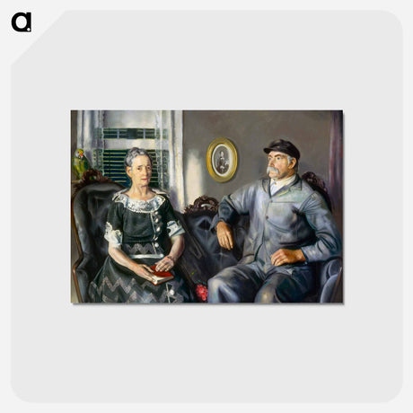 アートポストカード-Mr. and Mrs. Phillip Wase - ジョージ ベローズ Postcard.