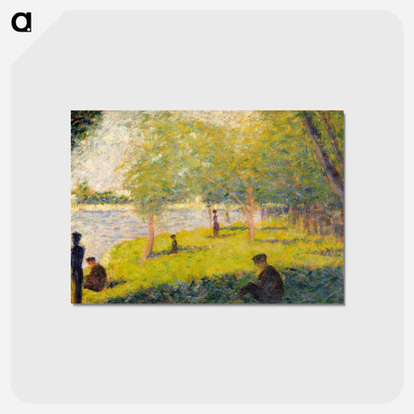 アートポストカード-Study for a Sunday on La Grande Jatte - ジョルジュ スーラ Postcard.