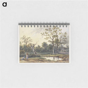 アートメモ帳-Landschap met twee sprokkelaarsters
 - ジョージアス ヤコブス ヨハネス ファン オス Memo.