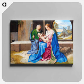 アートパネル-The Holy Family
 - ジョルジョーネ Canvas.