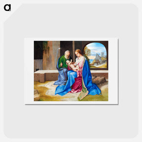 アートポストカード-The Holy Family
 - ジョルジョーネ Postcard.