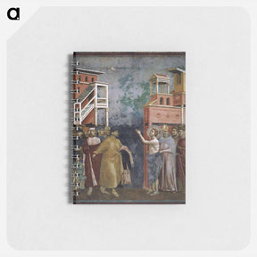 アートメモ帳-St. Francis Renounces all Worldly Goods - ジョット ディ ボンドーネ Memo.