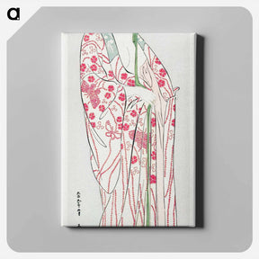 アートパネル-Woman in a Long Undergarment
 - 橋口 五葉 Canvas.