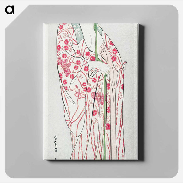 アートパネル-Woman in a Long Undergarment
 - 橋口 五葉 Canvas.
