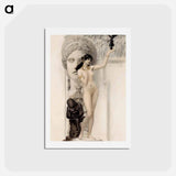 アートポストカード-Allegory of Sculpture - グスタフ クリムト Postcard.