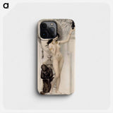 Allegory of Sculpture - Gustav Klimt Phone Case.