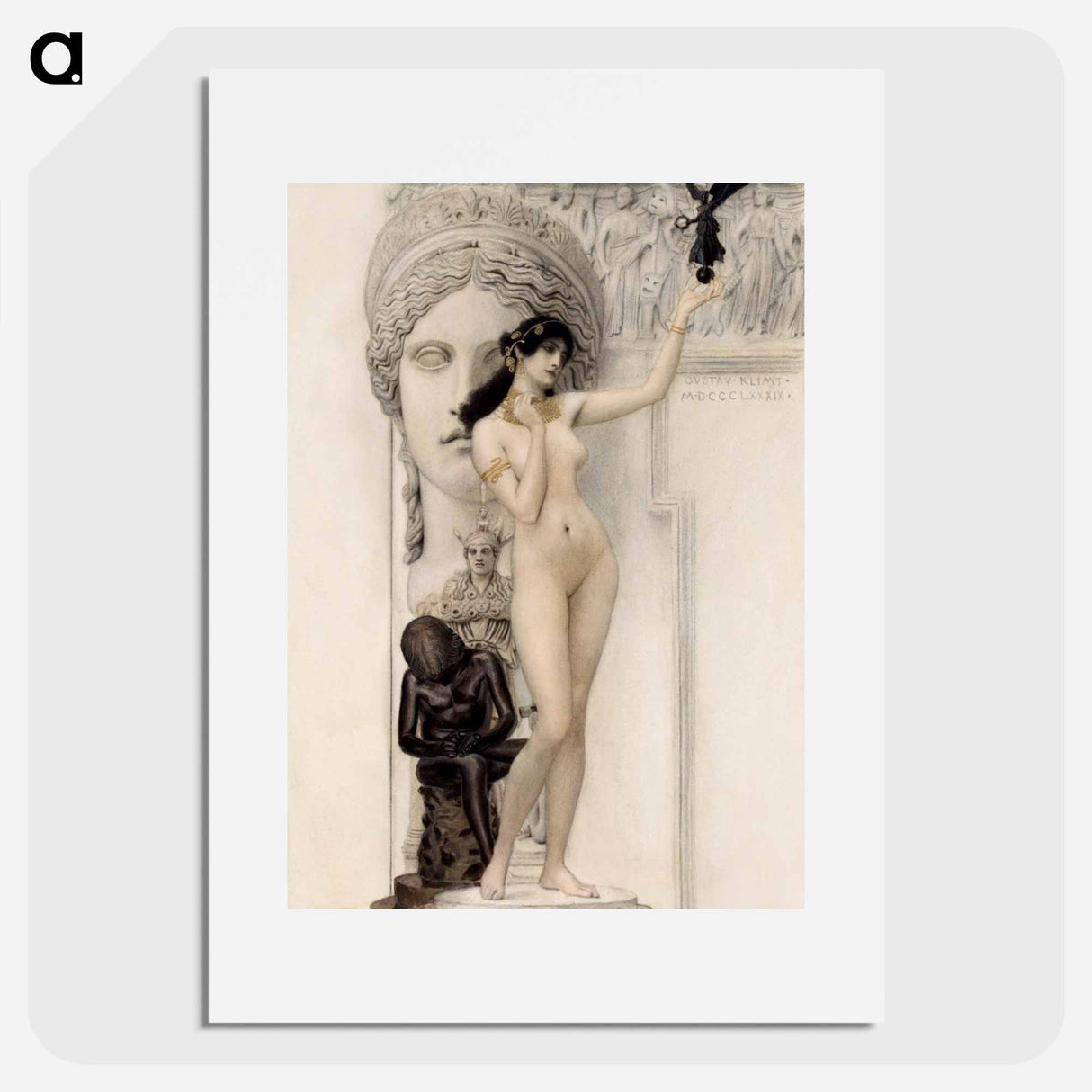 Allegory of Sculpture - グスタフ クリムト Poster.