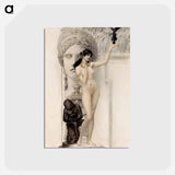 アートポストカード-Allegory of Sculpture - グスタフ クリムト Postcard.
