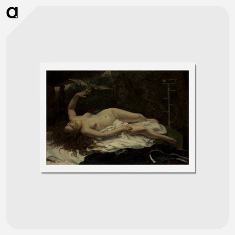 アートポストカード-イエロー - ギュスターヴ クールベ Postcard.