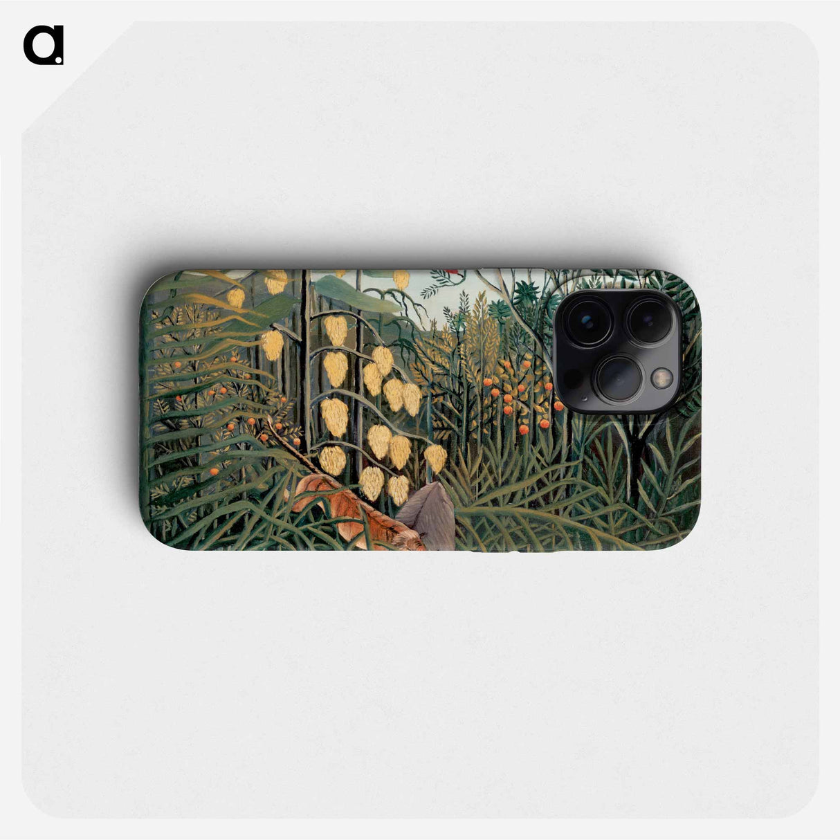 Henri Rousseau's In a Tropical Forest - アンリ ルソー Phone Case.