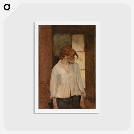 アートポストカード-A Montrouge–Rosa La Rouge - アンリ ド トゥールーズ ロートレック Postcard.