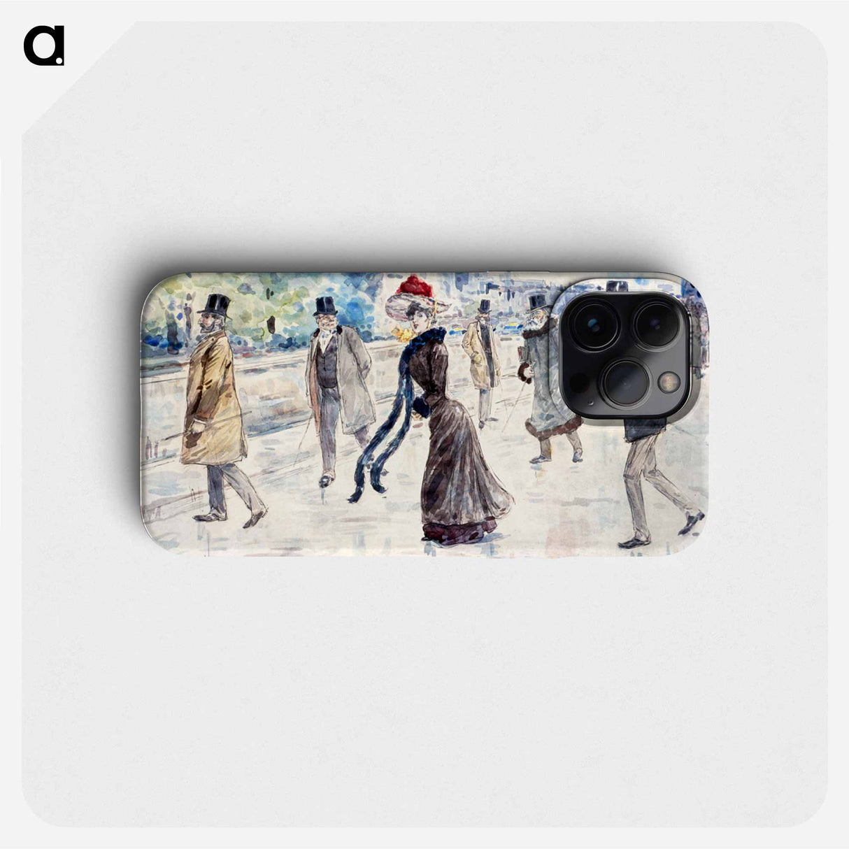 Along the Seine - アンリ ソム Phone Case.