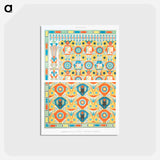 アートポストカード-Ceiling Ornamentation
 - エジプト美術史 Postcard.