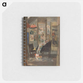 アートメモ帳-Skeleton Looking at Chinoiseries - ジェームズ アンソール Memo.