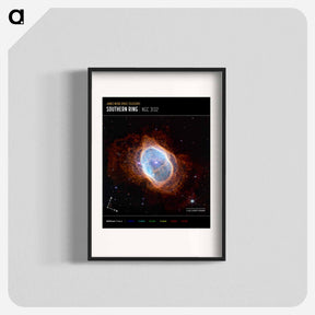 アートポスター-Southern Ring Nebula
 - ジェームズ ウェッブ宇宙望遠鏡 Poster.