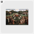 アートポストカード-Adoration of the Lamb - ヤン ファン エイク Postcard.
