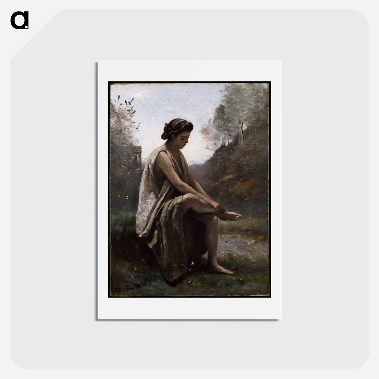 アートポストカード-The Death of Eurydice
 - ジャン バティスト カミーユ コロー Postcard.