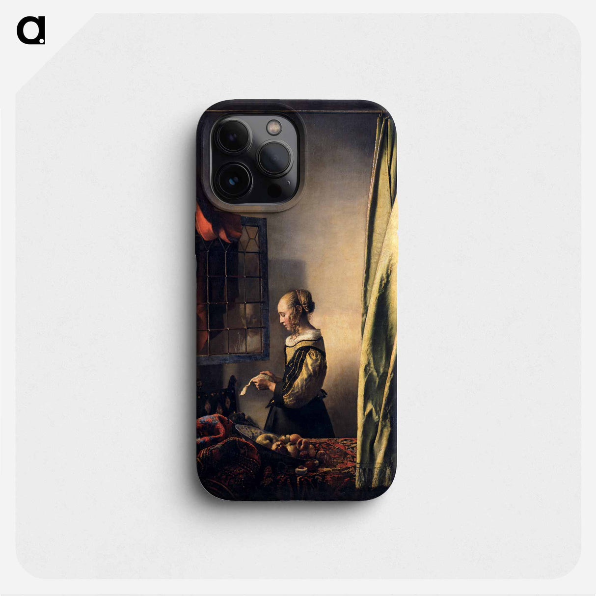 Girl Reading a Letter by an Open Window - ヨハネス フェルメール Phone Case.