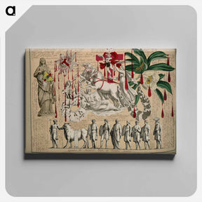 アートパネル-Victorian Blood Book
 - ジョン ビングリー ガーランド Canvas.